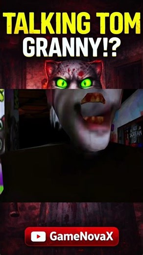 Granny Talking Tom Mod 😱🔥 | Scary Meets Funny Horror 😂👻 #shorts