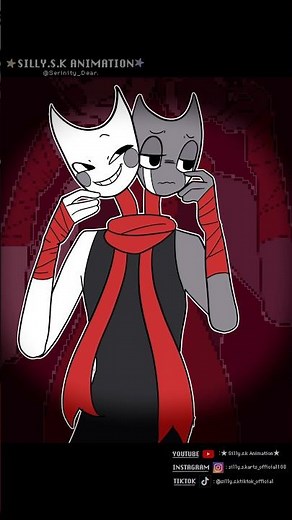 Razzle & Dazzle and Gangle 🎭❤️ #dandysworld #theamazingdigitalcircus #tweening #animation #meme