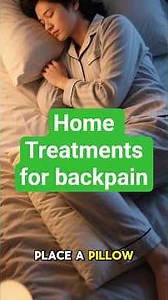 Home Treatments That Actually Work for back pain #backpainexercises
