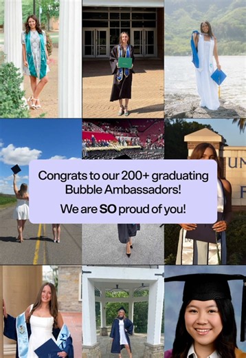 Bubble Ambassadors 2024 Graduates: Apply to Join Next Cohort