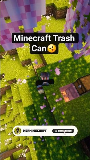 How to Build an AUTOMATIC Trash Can in Minecraft! 🗑️🔥