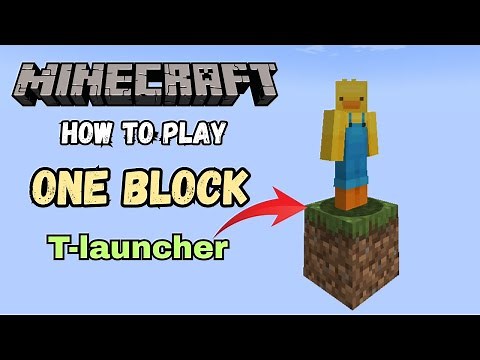 How to download and install one block in TLAUNCHER 1.21.5 (All Version)