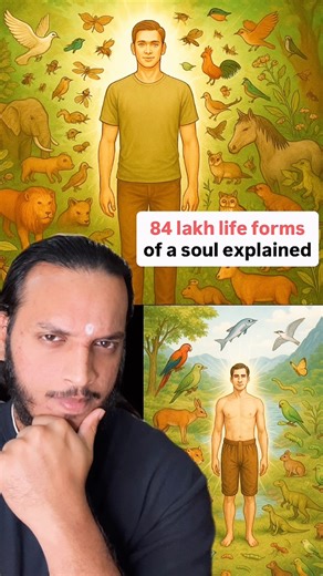 Sriram Krishnamurthy on Instagram: "Before becoming human, your soul journeyed through 84 lakh life forms — from the stillness of trees to the flight of birds and the emotions of animals — each life shaping the awareness you carry today. Now, in this rare and sacred human birth, you hold the power to awaken, to rise beyond survival, and to remember who you truly are — as a divine being on the path of evolution 🌿✨ • My services 👇 Option 1: To work with me for me to help you 1:1 (Transformative