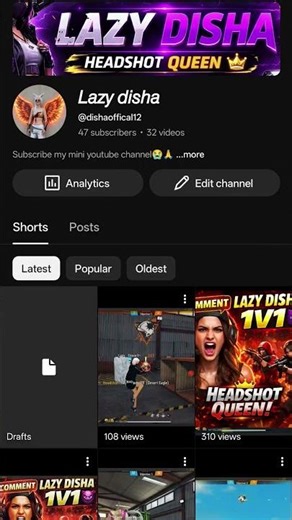 pls support me 🙏🏼😭#lazygaming #dishaa