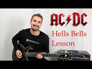 AC/DC Hells Bells Guitar Lesson - Tutorial - How To Play