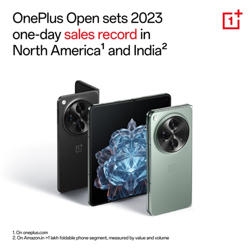OnePlus Open sees record One-Day sales in India and North America - Gizmochina