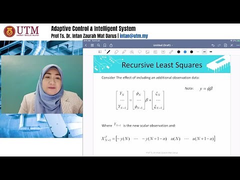 Recursive Least Square estimation using Matlab program