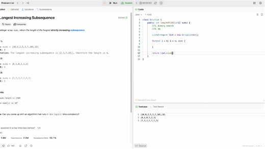 300. Longest Increasing Subsequence | LIS的两种方法