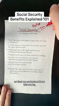 Social Security Benefits Explained 101