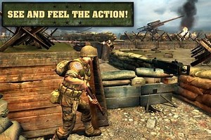 Storm the Normandy beaches in Glu's freemium shooter Frontline Commando: D-Day