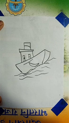 How to Draw a Magic Cartoon Boat! ⛵🌊🥰#trending #shorts #2026#viralshorts #shorts