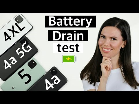 Pixel 5 vs Pixel 4a vs Pixel 4a 5G vs Pixel 4XL | Battery Drain Test