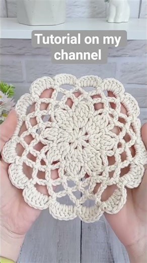 ❤️ Make This Cute Crochet Coaster in 30 Minutes