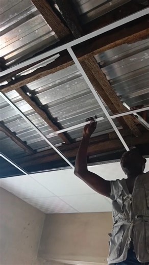 How to install a drop ceiling | ceiling installation, Ogun state #viralvideo #shortvideo