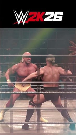 Hulk Hogan vs Lex Luger! BRUTAL Steel Cage Match WWE 2K26 #Shorts