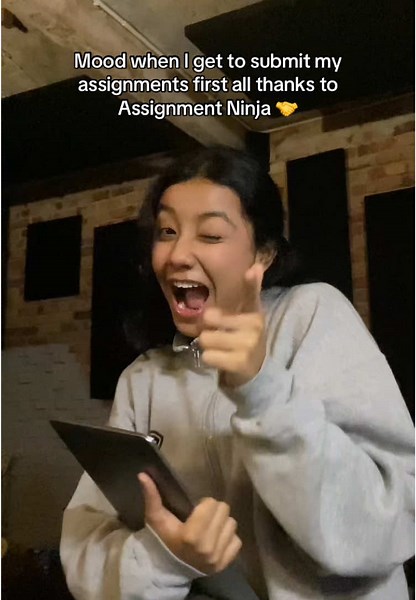 Feeling extra special when you’re the first one done 😉 #studytok #fyp #foryoupage #assignmentninja