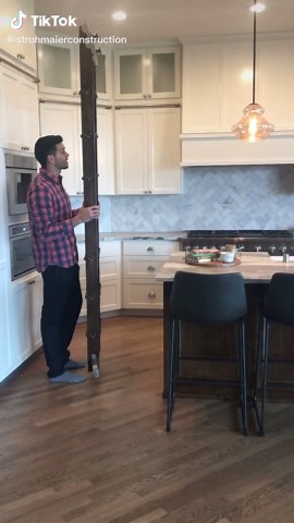 Modern Kitchen Design with Library Ladder