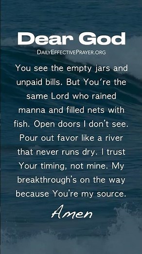 Start Your Day With This Daily Effective Prayer | When Money’s Tight, Pray This