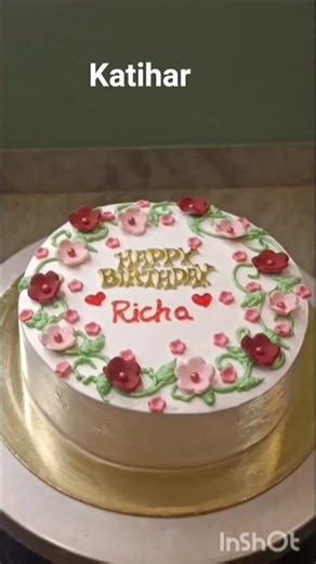 Cake decorating with fondant flower ‪@ManjuradhaKitchen‬