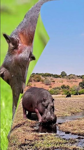 Hungry Hippo Up Close: Watch Out! 🦛