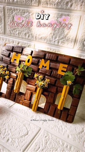 best Out of waste Home Decor Idea 💛 | Handmade Wall Hanging DIY #diy #viral #art #handmade #craft