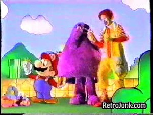 McDonald's Super Mario Bros. 3 toys (commercial 1)
