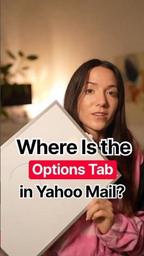 Where Is the Options Tab in Yahoo Mail?