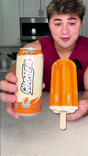 I Tested Energy Drink Flavor vs REAL Orange Dream Popsicle!! 😱 #shorts #experiment #energydrink