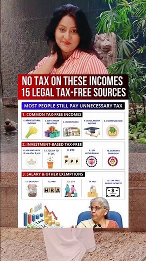 15 Tax Free Income Sources India 2026 💰 No Tax Legal Income #money #income #financewithparul #viral