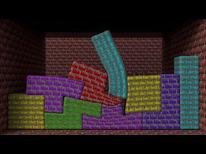 Minecraft Style | Remake: Softbody Tetris V31 ❤️ C4D4U