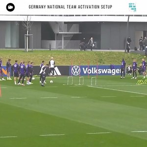 Germany national team activation setup from this week. 📹⚽ For more training sessions use the video link below ⬇⬇ https://keepitonthedeck.com/downloads/keeepitonthedeckcoachingpack1 | Football Training Drills/Session Plans