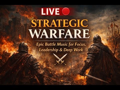 LIVE 🔴 Strategic Warfare ⚔️ Epic Battle Music for Focus, Leadership & Deep Work