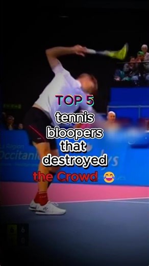 TOP 5 Tennis Bloopers That Destroyed the Crowd 💀😂 #shorts