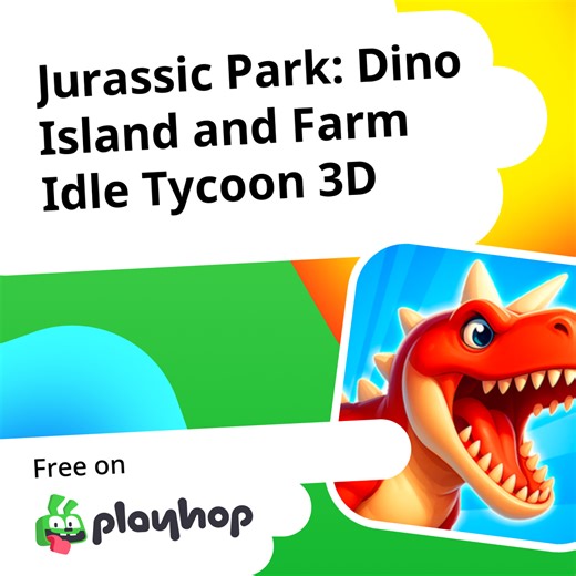 Jurassic Park: Dino Island and Farm Idle Tycoon 3D: Play Online For Free On Playhop
