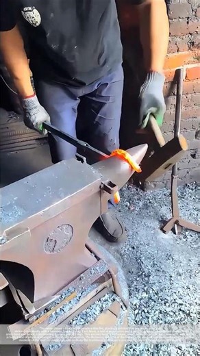 The process of forging pliers using traditional techniques