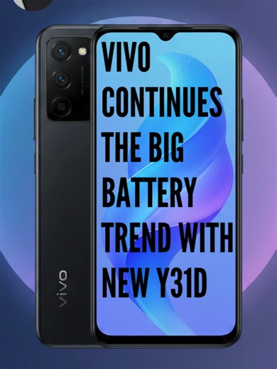 vivo Continues The Big Battery Trend With New Y31d Vivo has unveiled the Y31d, a new budget-friendly addition to its Y31 series. The phone features a Snapdragon 6s 4G Gen 2 chipset and a larger battery than previous models, focusing on long-lasting daily use. It also comes with an IP69 rating for strong water resistance and a solid build, making it a durable option in the affordable smartphone segment. Pricing is yet to be announced. . . . #technology #tech #gadgets #innovation #mobile #software