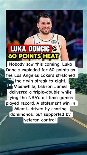 lakers vs heat 2026 #lukadoncic #lebronjames #lakernation