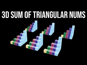 3D Sum of Triangular Numbers (visual proof without words III)