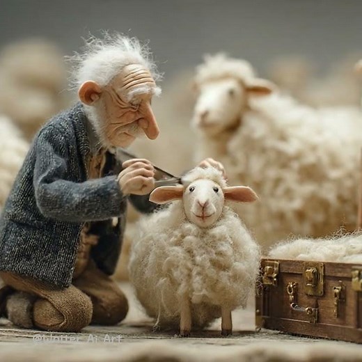 Surreal AI Film • A Very Unusual Town | The Quiet Road of Returning Sheep (4K)