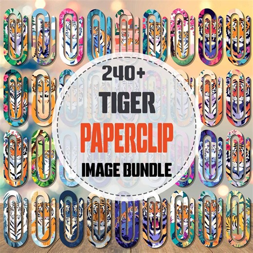 Tiger Jumbo Paper Clip Bookmark Png Bundle | Paper Clip Png | Jumbo Paper Clip Png |bookmark Sublimation PNG | Jumbo Paper Clip - Etsy