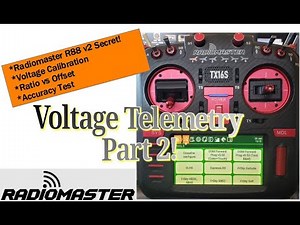 Part 2 Radiomaster R88 V2 and TX16S EdgeTX 2.9.0 Voltage Telemetry Tutorial