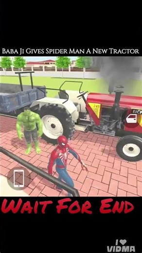 बाबा जी ने दिया spider man को ट्रैक्टर 💥 In Indian Theft Auto Simulator}#foryou #gta#indiantheftauto
