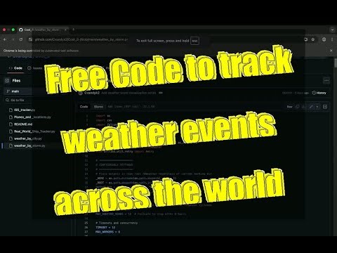 Weather tacking code