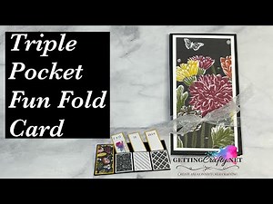 Triple Pocket, Fun Fold, Gift Card Holder, Stampin’ Up! Handmade Card
