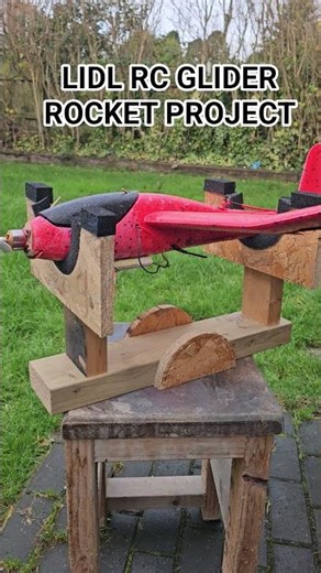 rc lidl plane rocket project #rcaircraft #foryou #aviation #rcplane #fyp #rcmodels #planes #rc