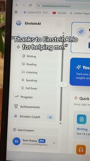 Stop Studying Harder. Study Smarter for IELTS. #einsteinai