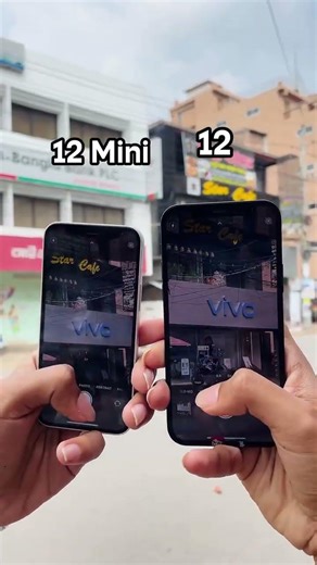 Iphone 12 mini vs 12 #viral#trending#apple#iphone#zoom