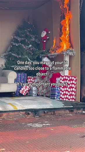 Candle Safety #burbankfire #fire #firefighter #trending #shorts #fyp