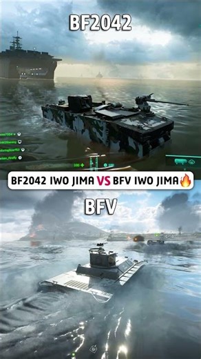 Battlefield 2042 VS Battlefield V - Iwo Jima Map Comparison 🔥 #battlefield2042 #battlefieldv #gaming