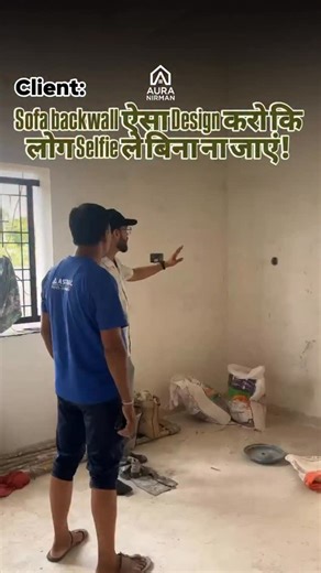 Aura Nirman | How to Decorate the Back Wall of a Sofa? 🛋️ Most living rooms look incomplete because the sofa back wall is ignored. Lighting, mirror... | Instagram